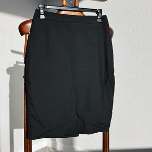 J.Crew No. 2 Pencil Skirt | Black Wool | Size 2 | Business Career Classic